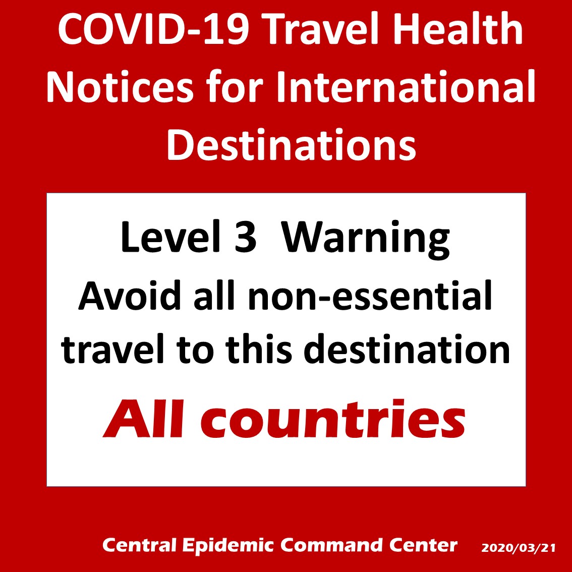 Travel Health Notices for International Destinations