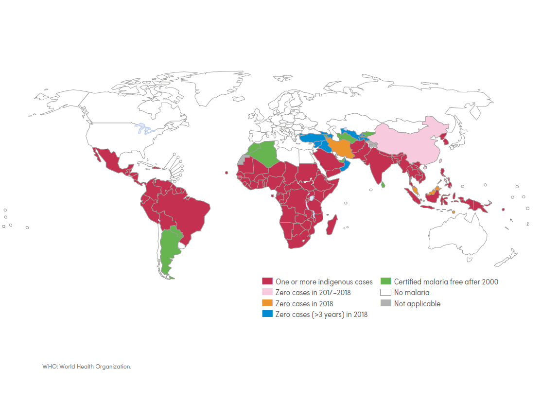 瘧疾感染風險地圖