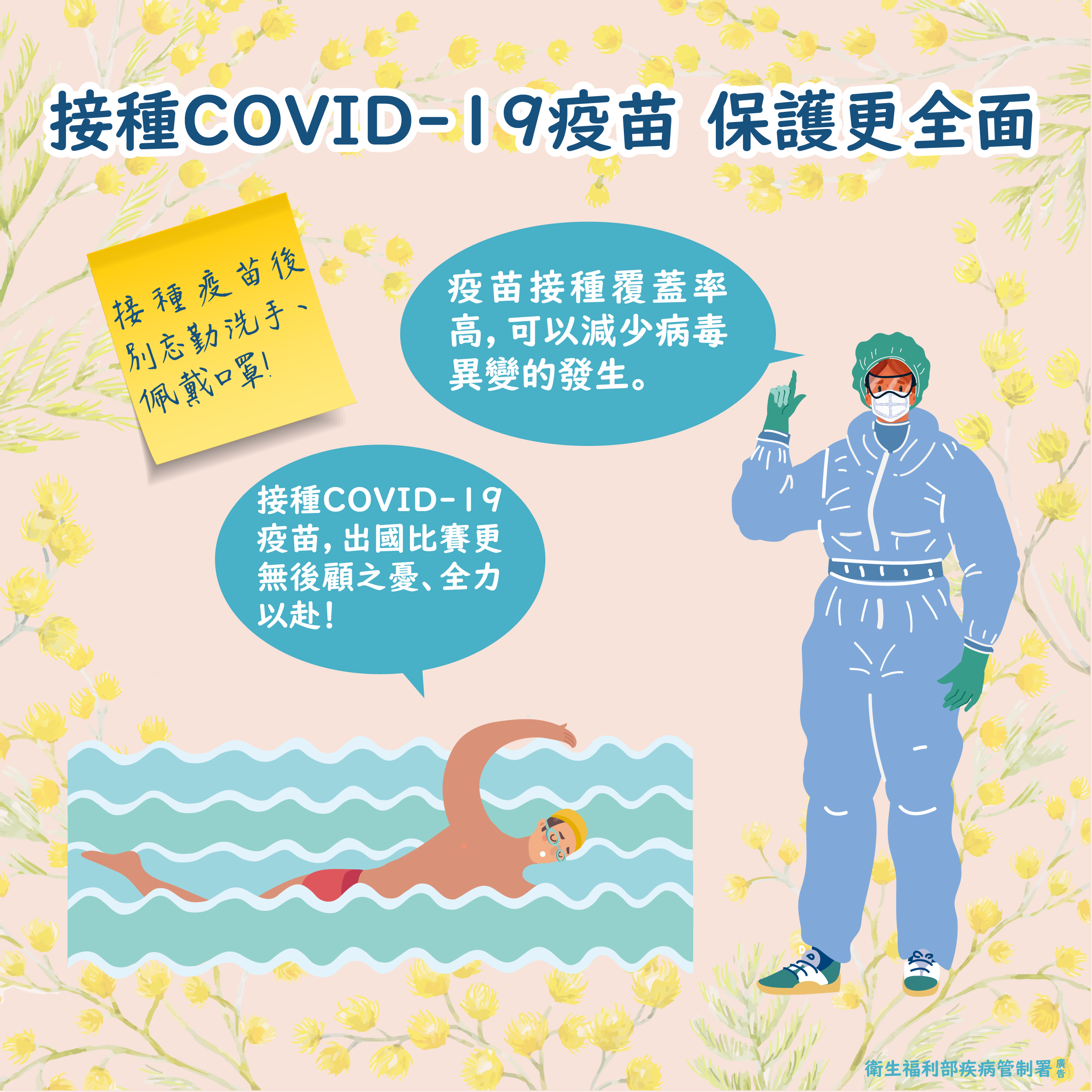 接種COVID-19疫苗 保護更全面